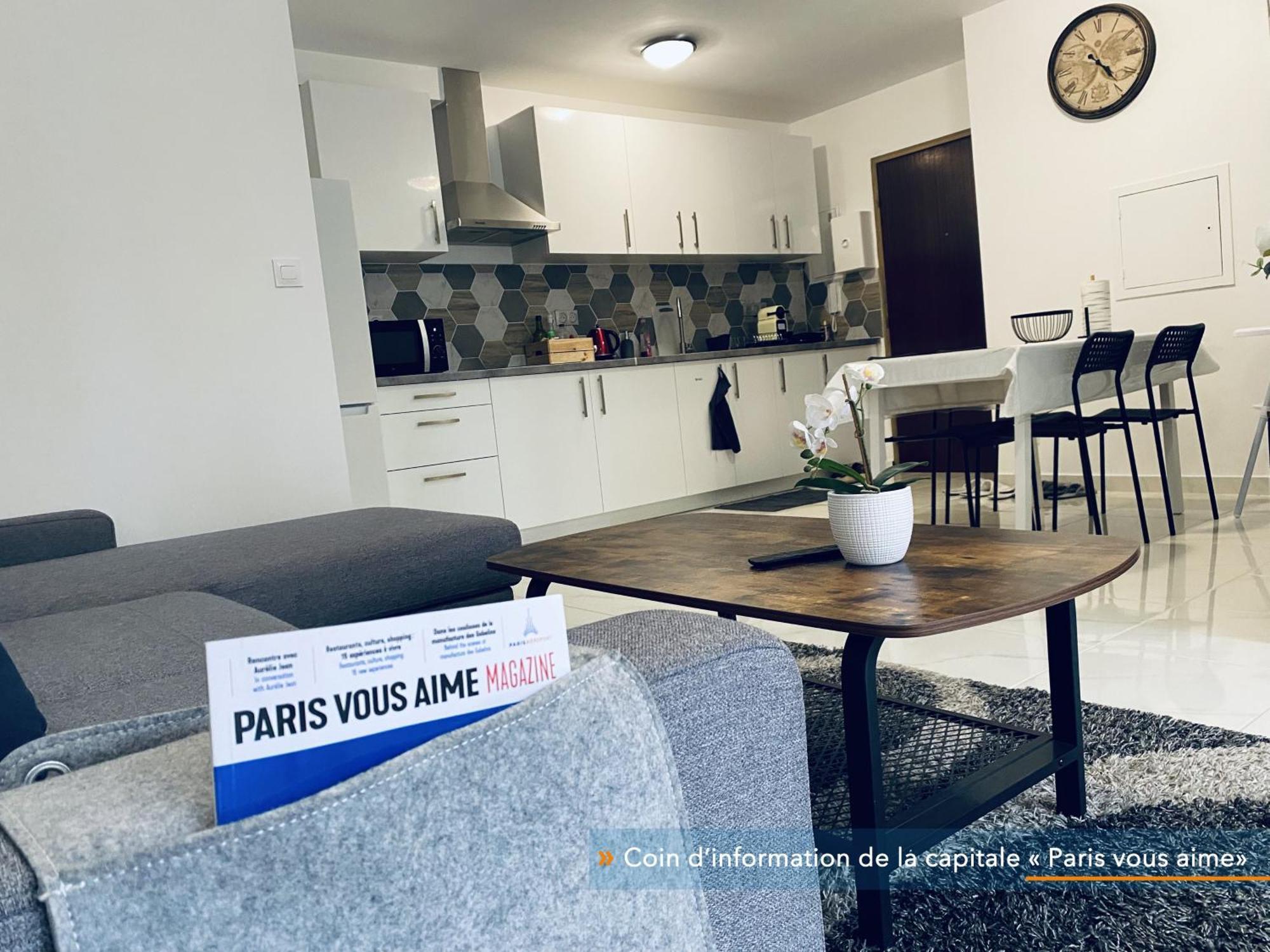 Appartement Parisien Neuf, Moderne Avec Une Grande Salon, 2 Chambres, 4 Lits, Parking Gratuit, 15Min De Paris Et 13 Min Aeroport Orly Витри-сюр-Сен Экстерьер фото