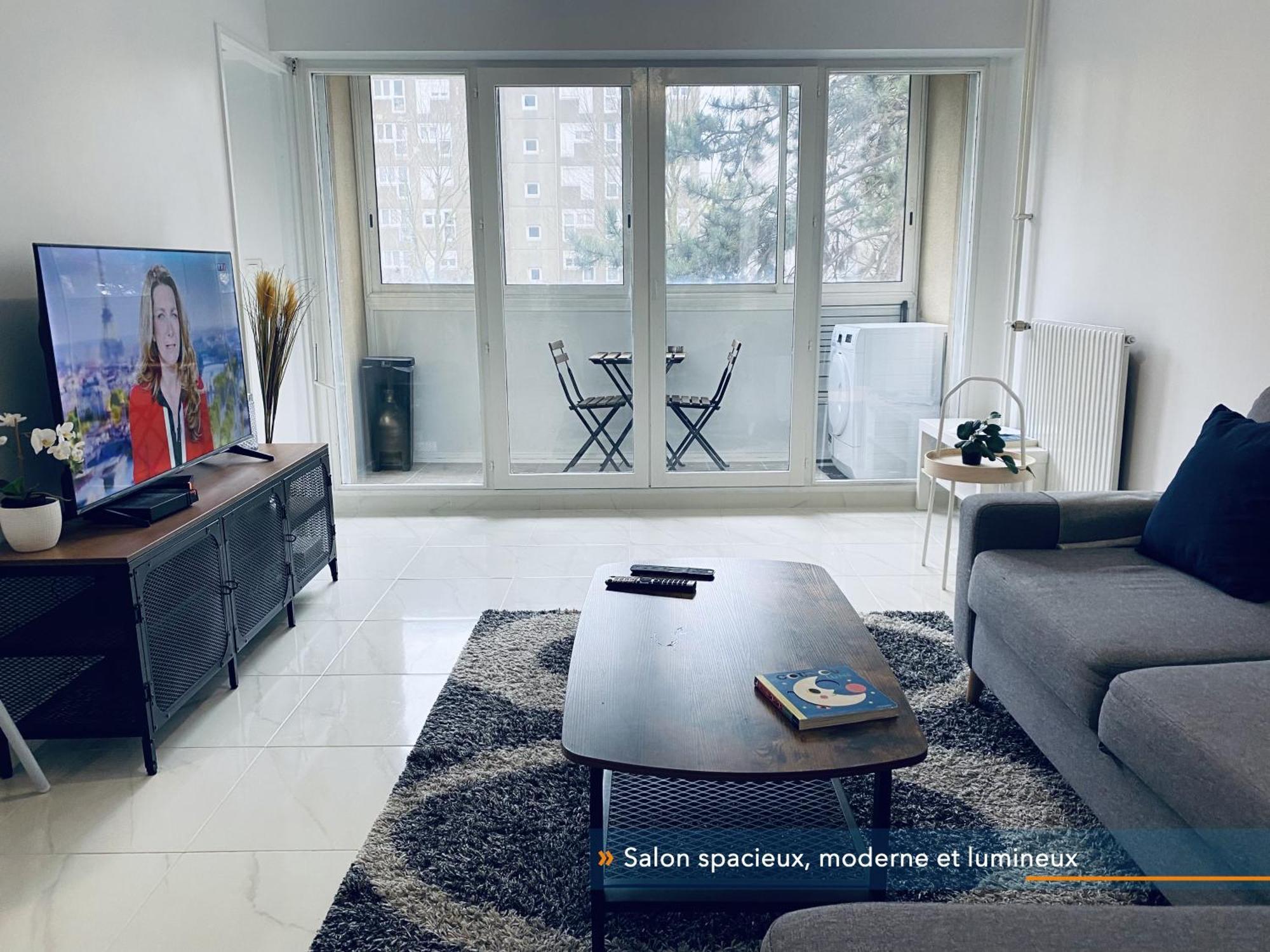 Appartement Parisien Neuf, Moderne Avec Une Grande Salon, 2 Chambres, 4 Lits, Parking Gratuit, 15Min De Paris Et 13 Min Aeroport Orly Витри-сюр-Сен Экстерьер фото